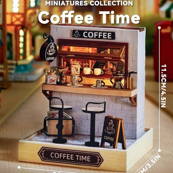 Miniature Coffee Shop Model Kit - Picture 11 of 14